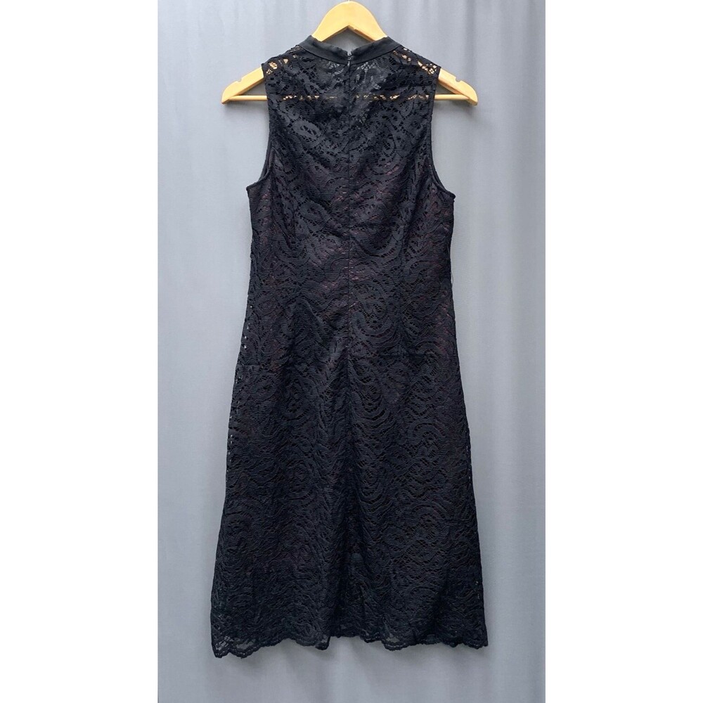 Antonio Melani Layered Dress 6 Black Lace Red Slip Victorian Romance Whimsigoth - Picture 6 of 15